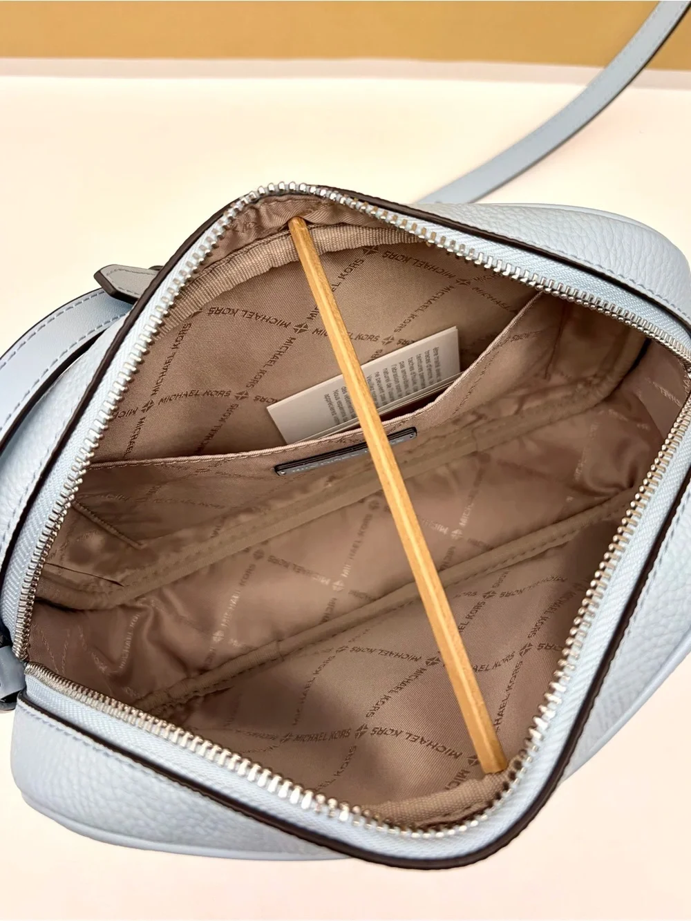 Michael Kors Jet Set Travel Large Logo Debossed Camera Crossbody Bag